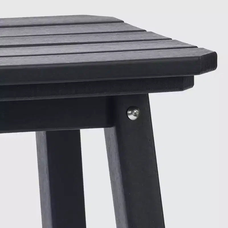 WestinTrends Malibu 29 All Weather Hdpe Outdoor Patio Square Backless Bar Stool (Set of 3)