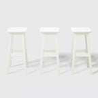 WestinTrends Malibu 29 All Weather Hdpe Outdoor Patio Square Backless Bar Stool (Set of 3)