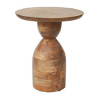 Sagebrook Home Table d'appoint sablier en bois de manguier - 16 x 16 x 19