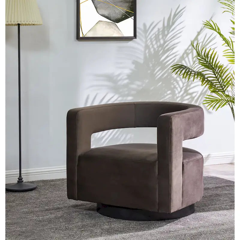  Couture Cela Swivel Chair (Fully Assembled) - 31.1 W x 28.4 L x 26.8 H - 31Wx28Dx27H
