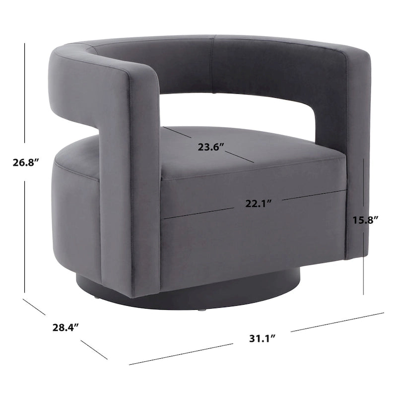 Swivel Chair (Fully Assembled) - 31.1 W x 28.4 L x 26.8 H - 31Wx28Dx27H