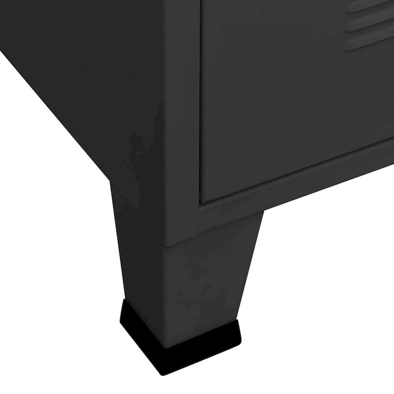 vidaXL TV Stand TV Console Sideboard TV Unit Home Media Unit Cupboard Metal - 41.3 x 13.8 x 16.5