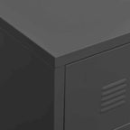vidaXL TV Stand TV Console Sideboard TV Unit Home Media Unit Cupboard Metal - 41.3 x 13.8 x 16.5