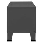 vidaXL TV Stand TV Console Sideboard TV Unit Home Media Unit Cupboard Metal - 41.3 x 13.8 x 16.5
