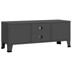 vidaXL TV Stand TV Console Sideboard TV Unit Home Media Unit Cupboard Metal - 41.3 x 13.8 x 16.5
