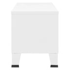 vidaXL TV Stand TV Console Sideboard TV Unit Home Media Unit Cupboard Metal - 41.3 x 13.8 x 16.5
