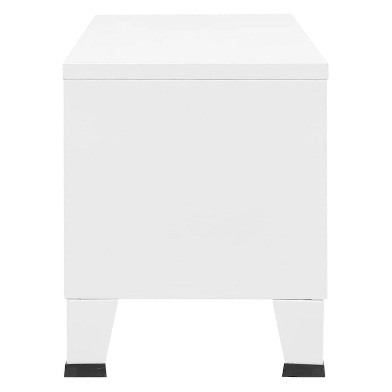 vidaXL TV Stand TV Console Sideboard TV Unit Home Media Unit Cupboard Metal - 41.3 x 13.8 x 16.5