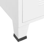 vidaXL TV Stand TV Console Sideboard TV Unit Home Media Unit Cupboard Metal - 41.3 x 13.8 x 16.5