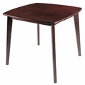 Dining Table, Walnut - 34.02 x 34.02 x 29.33 inches