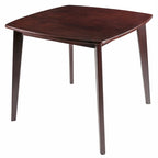 Dining Table, Walnut - 34.02 x 34.02 x 29.33 inches