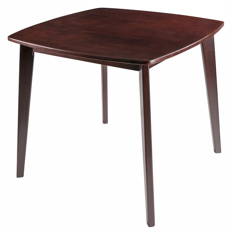 Dining Table, Walnut - 34.02 x 34.02 x 29.33 inches