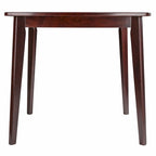 Dining Table, Walnut - 34.02 x 34.02 x 29.33 inches