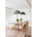 Set of 2 Natural Modern Wood Dining Chair With Back Y Arm Armchair Hemp Seat Home Restaurant Office Desk Work Kitchen