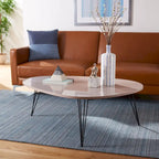 SAFAVIEH Louann Oak Finish/ Black Coffee Table - 44 x 31.5 x 15.6 - 44Wx32Dx16H
