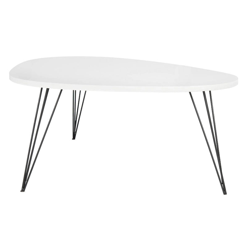 SAFAVIEH Louann Oak Finish/ Black Coffee Table - 44 x 31.5 x 15.6 - 44Wx32Dx16H