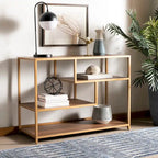 SAFAVIEH Fannye Table console géométrique - 42 x 16 x 30,3 - 42 larg. x 16 prof. x 30 haut.