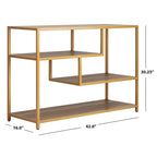 SAFAVIEH Fannye Table console géométrique - 42 x 16 x 30,3 - 42 larg. x 16 prof. x 30 haut.