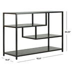 SAFAVIEH Fannye Table console géométrique - 42 x 16 x 30,3 - 42 larg. x 16 prof. x 30 haut.