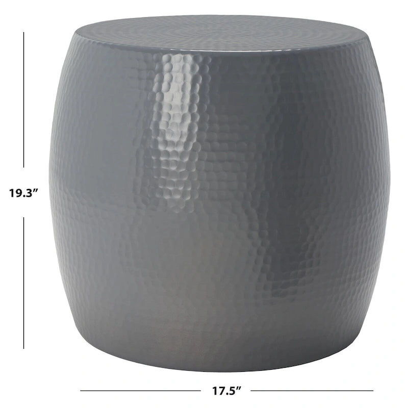 Helaine Silver Round Table - 15 W x 15 D x 16 H - 15Wx15Dx16H