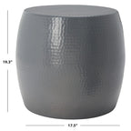 Helaine Silver Round Table - 15 W x 15 D x 16 H - 15Wx15Dx16H