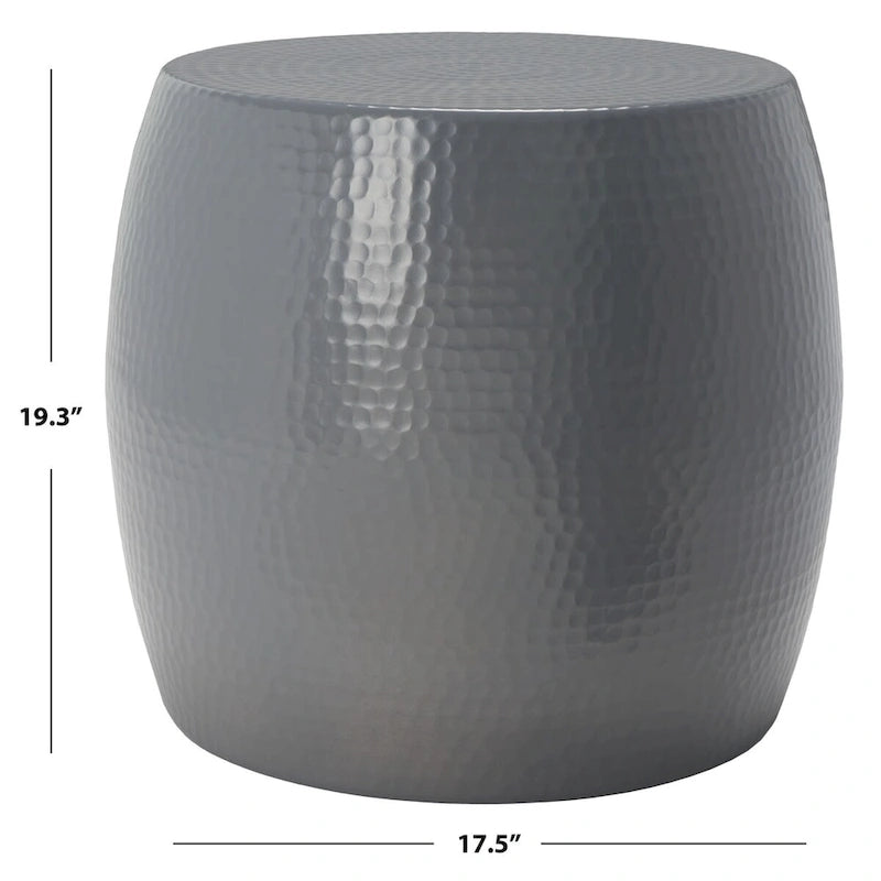 Helaine Silver Round Table - 15 W x 15 D x 16 H - 15Wx15Dx16H