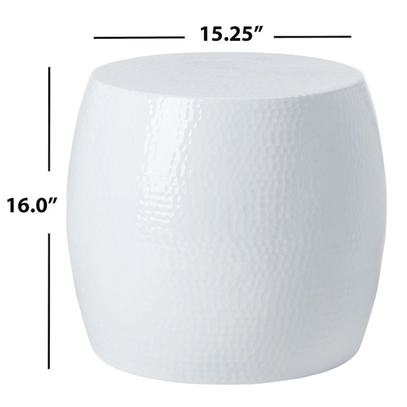 Helaine Silver Round Table - 15 W x 15 D x 16 H - 15Wx15Dx16H