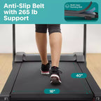 SereneLife Folding Treadmill for Home  Compact, Space-Saving, Adjustable Speed with LCD Display and Built-in Programs