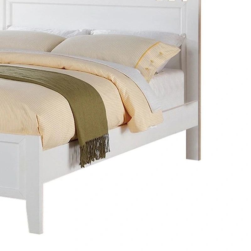 Fantastic Full Bed Wooden Finish , White