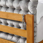 Cushion Tufted College Headboard by