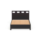 Rectangular Cutout Platform Storage Bed in Espresso