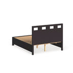 Rectangular Cutout Platform Storage Bed in Espresso