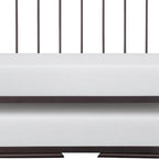 Ziva Daybed with Lift Up Trundle, Dark Bronze Metal Frame, Folding Legs
