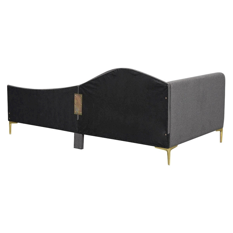 Twin Size Upholstered Daybed with Headboard and Armrest