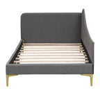 Twin Size Upholstered Daybed with Headboard and Armrest