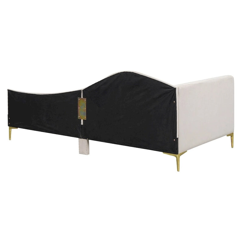 Twin Size Upholstered Daybed with Headboard and Armrest