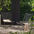 Christopher Knight Home Galtin Outdoor Wicker Accent Chairs (Set of 2) , Gray/Black