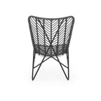 Christopher Knight Home Galtin Outdoor Wicker Accent Chairs (Set of 2) , Gray/Black