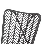 Christopher Knight Home Galtin Outdoor Wicker Accent Chairs (Set of 2) , Gray/Black