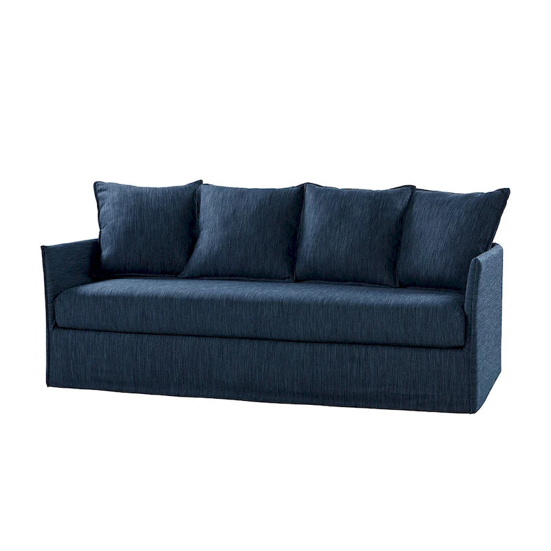 80" Slipcovered Sofa with Removable Washable Cushions