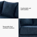 80" Slipcovered Sofa with Removable Washable Cushions