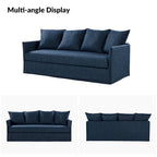 80" Slipcovered Sofa with Removable Washable Cushions
