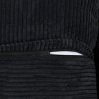 Black Corduroy Sectional Sofa Customized Sofa Couch with pillows.