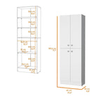 Meuble de rangement Cameron avec 4 portes et 5 étagères dissimulées - S/O