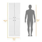 Meuble de rangement Cameron avec 4 portes et 5 étagères dissimulées - S/O