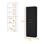 Meuble de rangement Cameron avec 4 portes et 5 étagères dissimulées - S/O