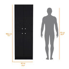 Meuble de rangement Cameron avec 4 portes et 5 étagères dissimulées - S/O