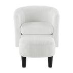 Swivel Accent Single Sofa Chair with Ottoman