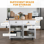 Rolling Kitchen Island on Wheels,Kitchen Cart Breakfast Bar
