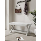 Manhattan Comfort Abigail Mid-Century Modern Velvet Upholstered Bench