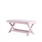 Manhattan Comfort Abigail Mid-Century Modern Velvet Upholstered Bench